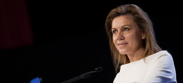 La secretaria general del PP, María Dolores de Cospedal