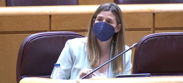 Carolina Agudo en la Comisión de Transportes