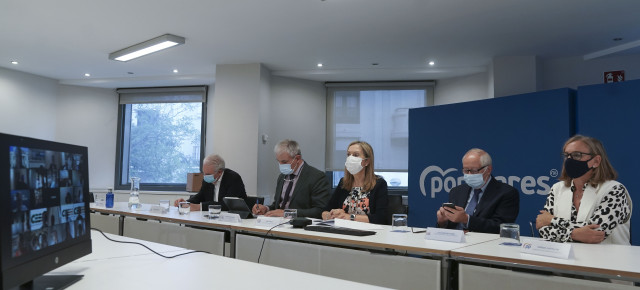 Ana Pastor durante la reunión de la Comisión Nacional de Sanidad del PP