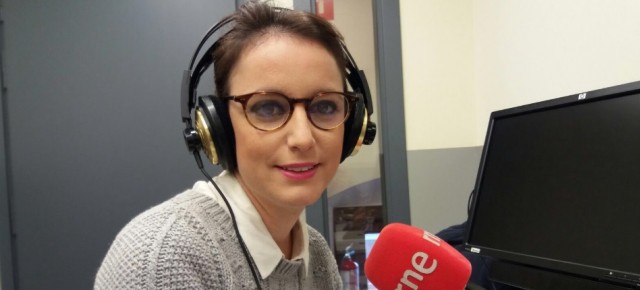 Andrea Levy durante la entrevista en RNE