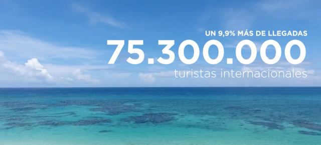 Récord de turistas internacionales en 2016