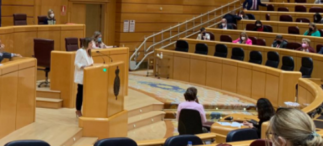 Carolina Agudo en el Pleno del Senado