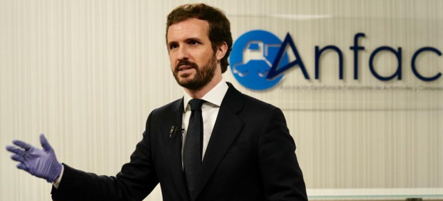 El presidente del Partido Popular, Pablo Casado