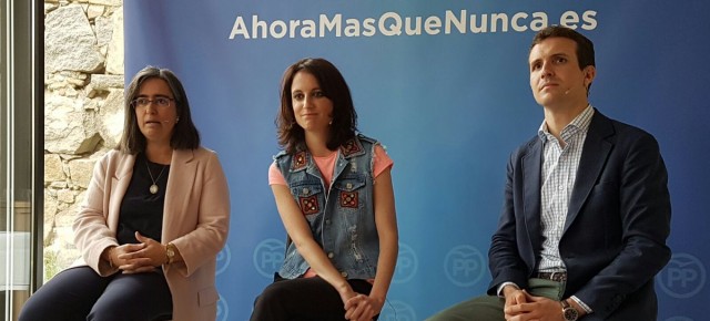 Pablo Casado y Andrea Levy en Ávila 