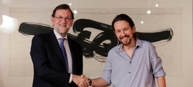 Mariano Rajoy se reúne con Pablo Iglesias