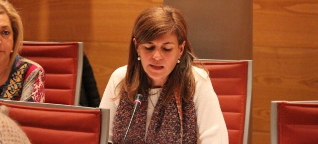 Asunción Sánchez Zaplana durante la Comisión de Sanidad y Servicios Sociales
