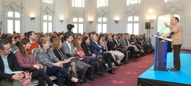 El presidente regional del PP de La Rioja, Pedro Sanz, en la clausura la Convención Regional del PP de La Rioja