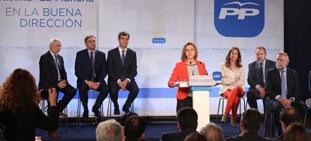 Mª Dolores de Cospedal en la presentación de los candidatos del PP de CLM