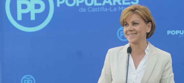 La secretaria general del PP, María Dolores de Cospedal