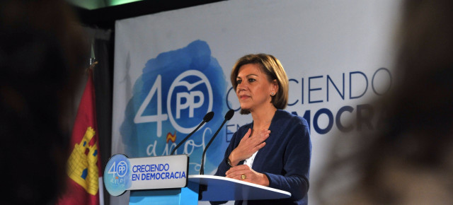 La secretaria general del Partido Popular, Mª Dolores de Cospedal