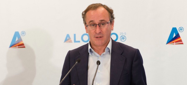 El candidato del PP a las elecciones vascas, Alfonso Alonso