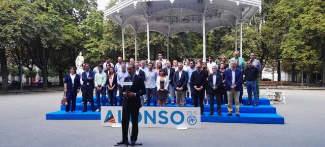 Alfonso Alonso en la presentación de las candidaturas a las elecciones vascas