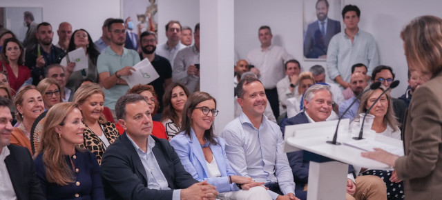 la secretaria general, Cuca Gamarra, interviene en la Junta Directiva del PP de Castilla- La Mancha