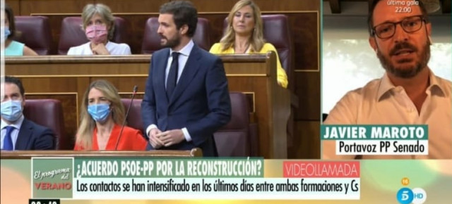 El portavoz del GPP en el Senado, Javier Maroto