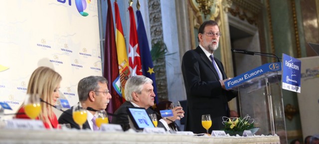 Mariano Rajoy durante su intervencion