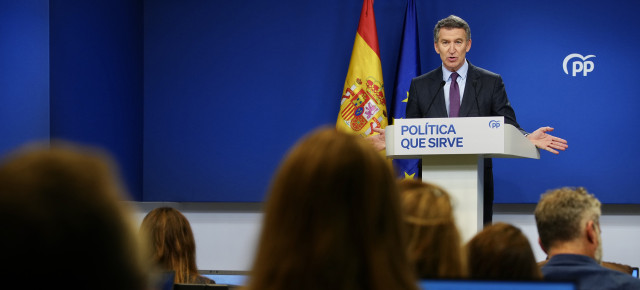 Feijóo en rueda de prensa