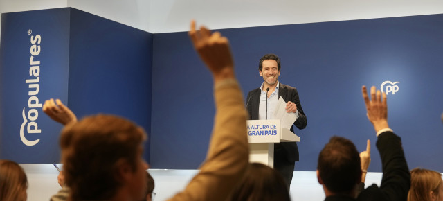 Borja Sémper en rueda de prensa 