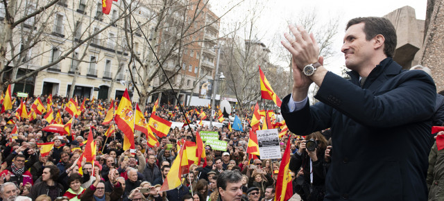 El presidente del Partido Popular, Pablo Casado