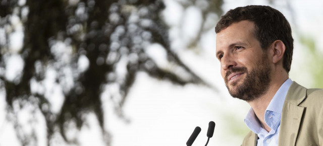 El presidente del Partido Popular, Pablo Casado