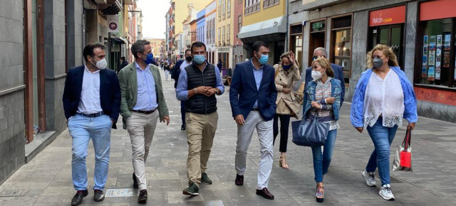 Jaime de Olano en su visita a Canarias