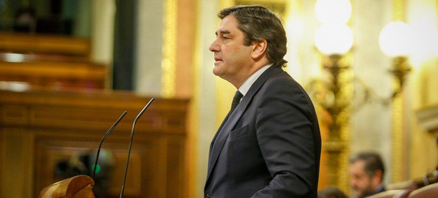 José Ignacio Echániz, durante el pleno en el Congreso de los Diputados