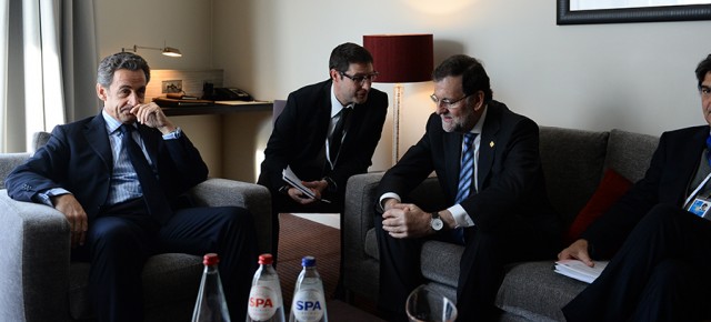 Mariano Rajoy se reúne con Nicolas Sarkozy