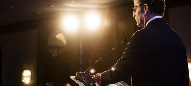 El presidente del PPdeG, Alberto Núñez Feijóo, participa en las jornadas de trabajo que el Grupo PPE organiza en Valencia