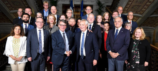 El vicepresidente del Grupo del Partido Popular Europeo en el Parlamento Europeo, Esteban González Pons, en Helsinki