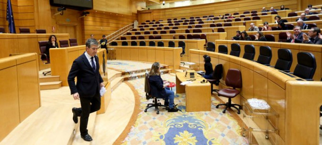 El portavoz del GPP en el Senado, Ignacio Cosidó, en el Pleno