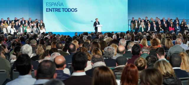 Alberto Núñez Feijóo en el acto de presentación de los candidatos a los municipios de más de 20.000 habitantes de Andalucía