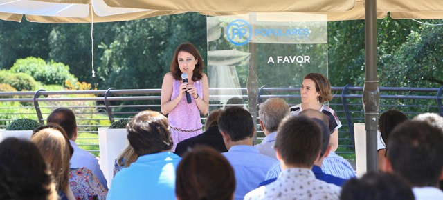 Andrea Levy interviene en un acto en Logroño 