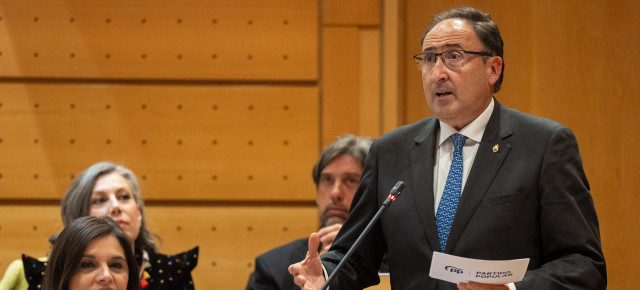 Alfonso Polanco, durante el pleno del Senado