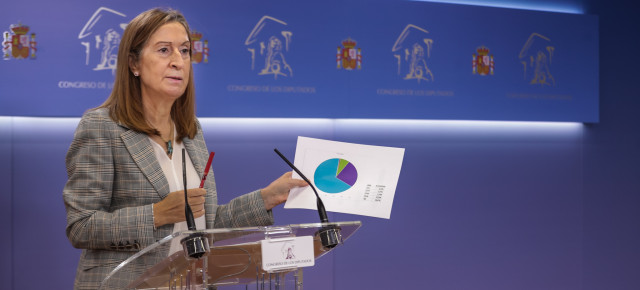 Ana Pastor durante la rueda de prensa.