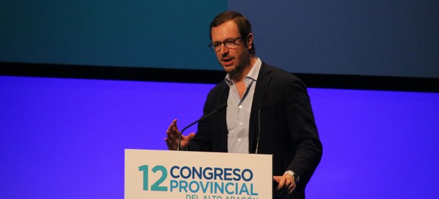 Javier Maroto en la clausura del 12 Congreso del PP de Huesca