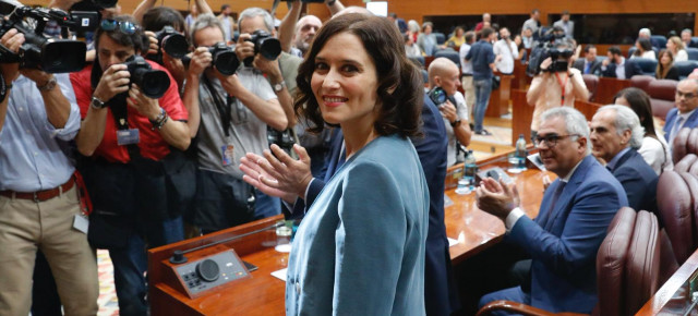 La candidata a la presidencia de la Comunidad de Madrid, Isabel Díaz Ayuso