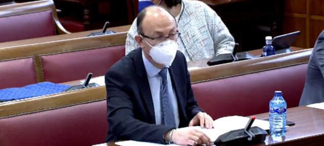 Jorge Martínez Antolín en el debate de una moción del PP