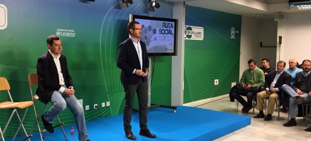 Javier Maroto durante la presentación de la Ponencia Social del 18 Congreso Nacional del PP