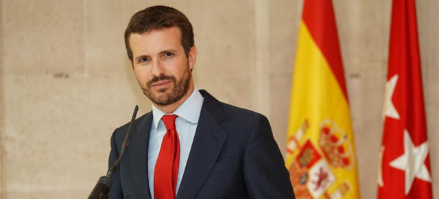 El presidente del Partido Popular, Pablo Casado