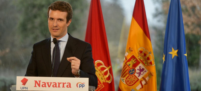 El presidente del Partido Popular, Pablo Casado