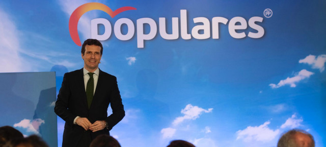 El presidente del Partido Popular, Pablo Casado