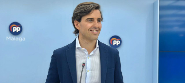 Pablo Montesinos en una rueda de prensa en Málaga