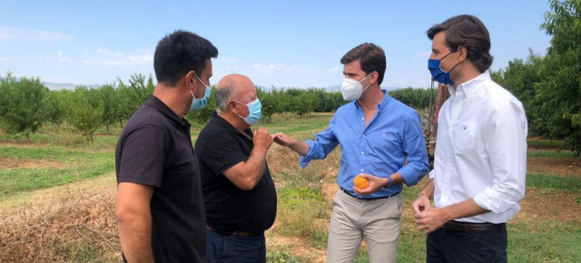 Pablo Montesinos en su visita a La Almunia de Doña Godina