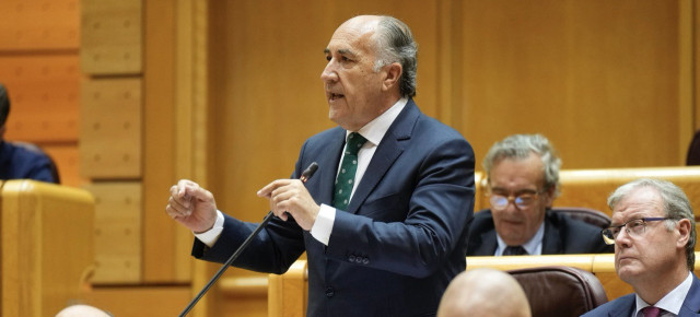 José Ignacio Landaluce durante su intervención en el Senado (111953)