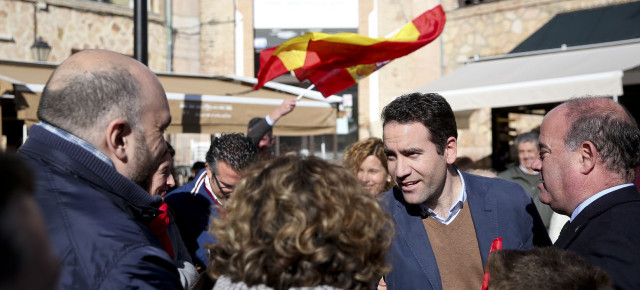 El secretario general del Partido Popular, Teodoro García Egea, en Antequera