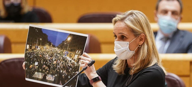 Ana Camins en Pleno del Senado