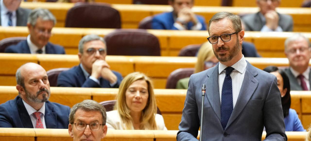 El portavoz del Grupo Popular en el Senado, Javier Maroto