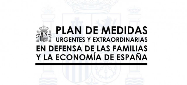 Plan de medidas urgentes y extraordinarias en defensa de las familias y la economía española