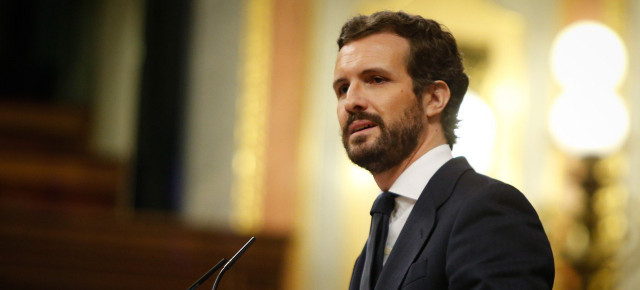 Pablo Casado, en el Pleno en el Congreso de los Diputados