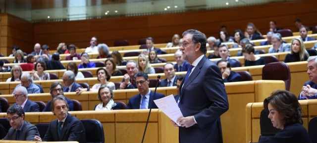 Mariano Rajoy ha asistido esta tarde a la primera Sesión de Control al Gobierno en el Senado