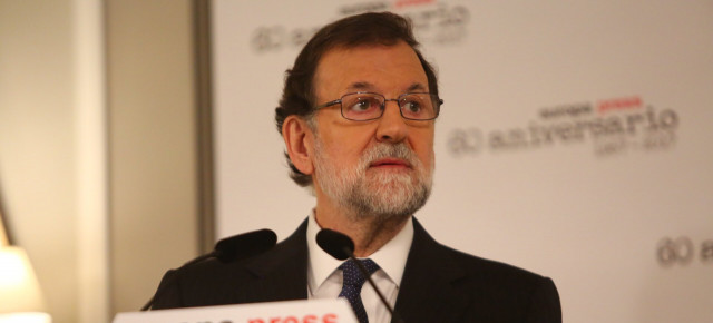 El presidente del Gobierno y del PP, Mariano Rajoy, participa en el Desayuno Informativo de Europa Press 